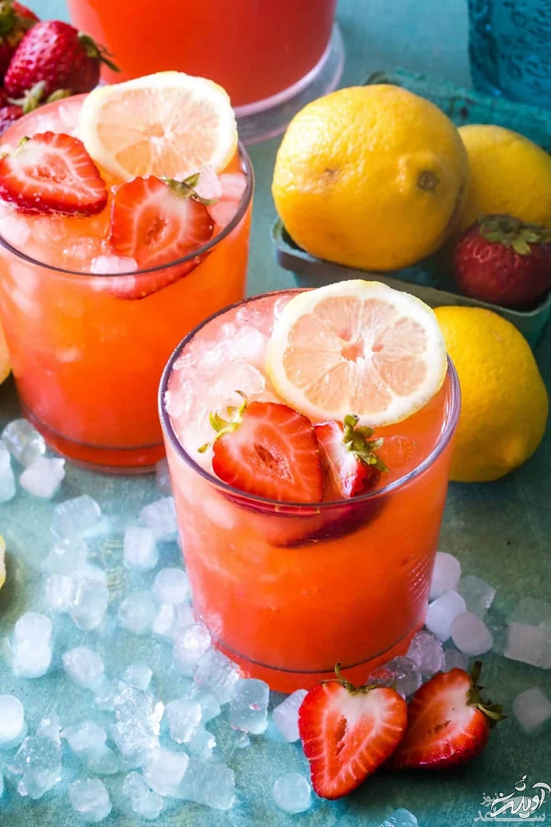 لیموناد توت فرنگی